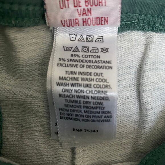 Green Striped Toddler Shorts | Size 18M | Comfy Knit Pull-On Summer Shorts - Picture 6 of 6